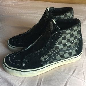 High top checker vans