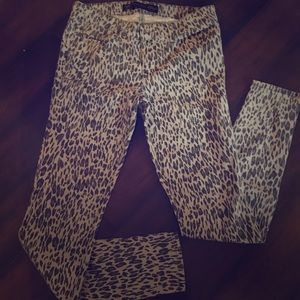 Leopard Denim Leggings