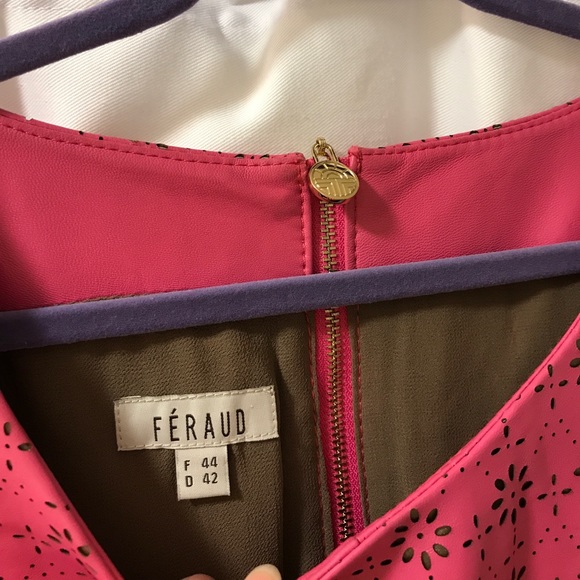 👜Louis Féraud Gorgeous Leather Dress - Picture 4 of 8