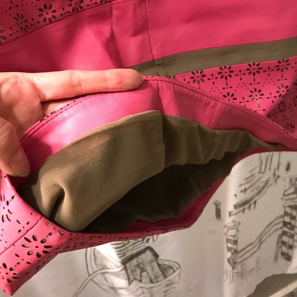 👜Louis Féraud Gorgeous Leather Dress - Picture 7 of 8