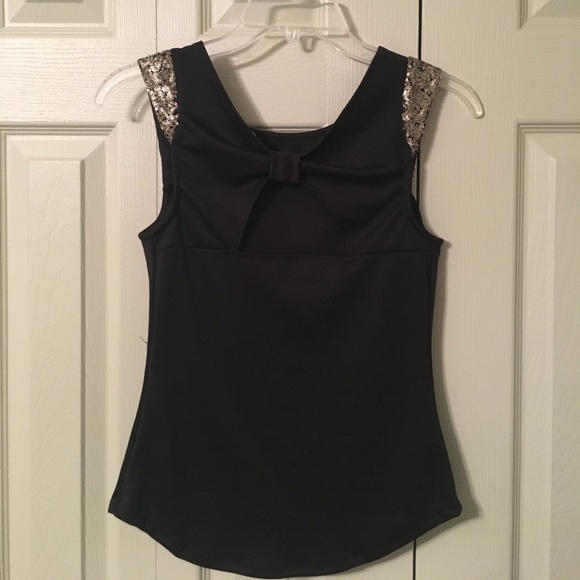 Black & Gold Scuba Top - Picture 2 of 2