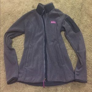 REI purple zip up