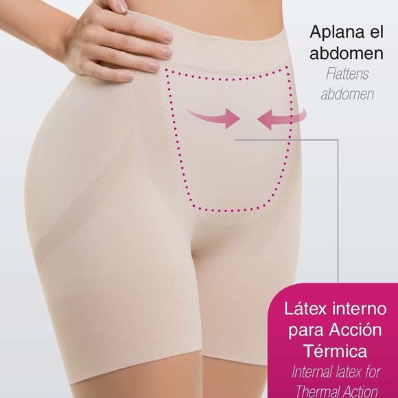 Colombian Seamless Thermal Tummy Minimizer Shorts - Picture 3 of 5