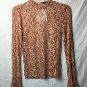 Lace too long sleeve