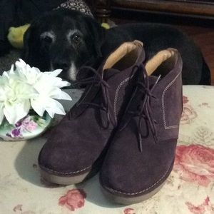 Clarks Unstructured Suede Lace up Bootie Size 12M