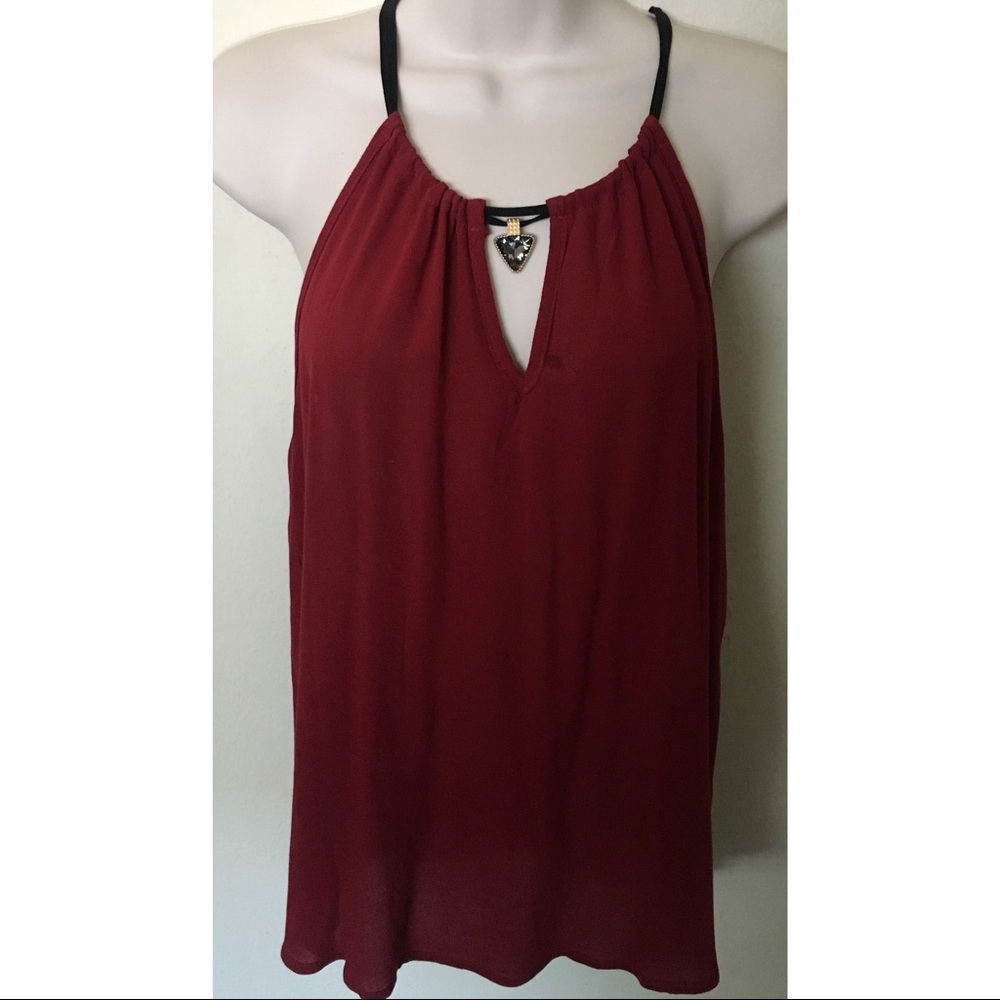 Red blouse