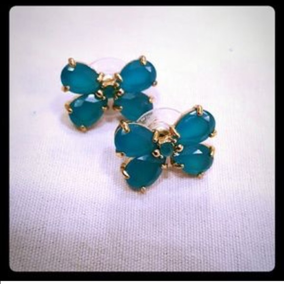 kate spade Jewelry - Kate Spade ♠️ blue butterfly stud earrings