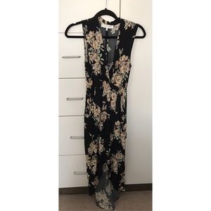 ASTR HiLo Black Floral Mack Dress
