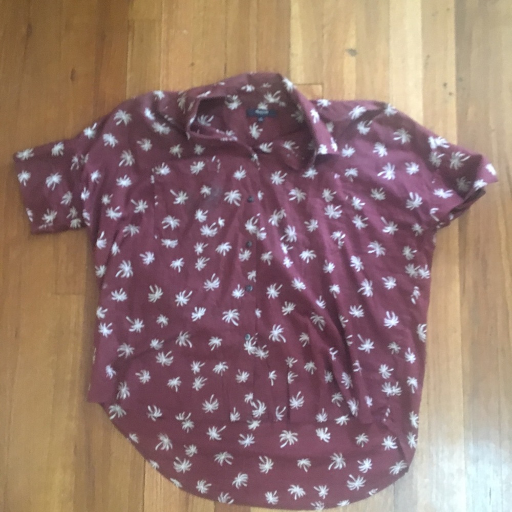 Madewell courier shirt in Palm Tree