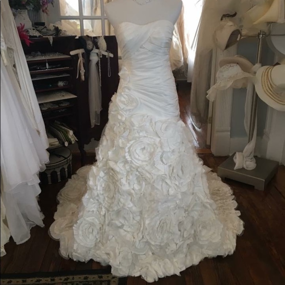 Galina Signature ivory wedding gown