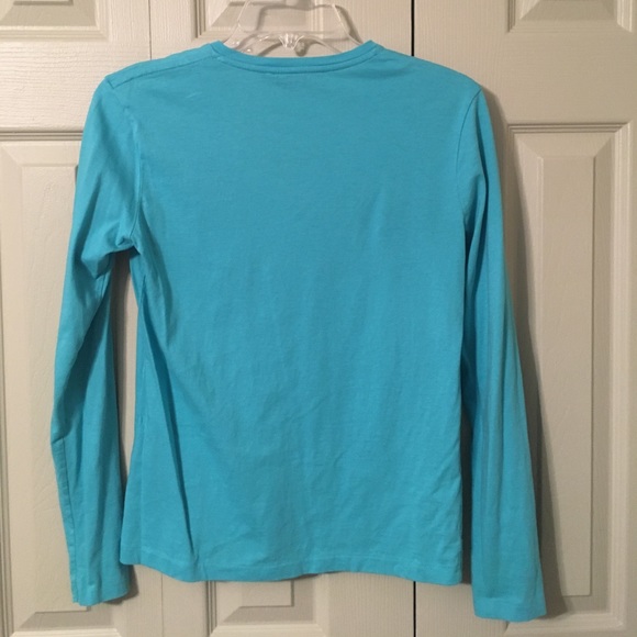 Aqua Ralph Lauren Sport V Neck T Shirt - Picture 2 of 2