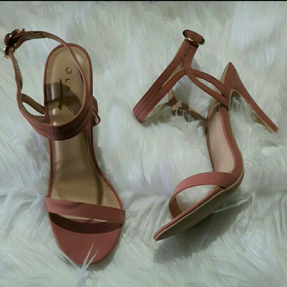 Pink ankle strap stiletto heel *brand new in box*
