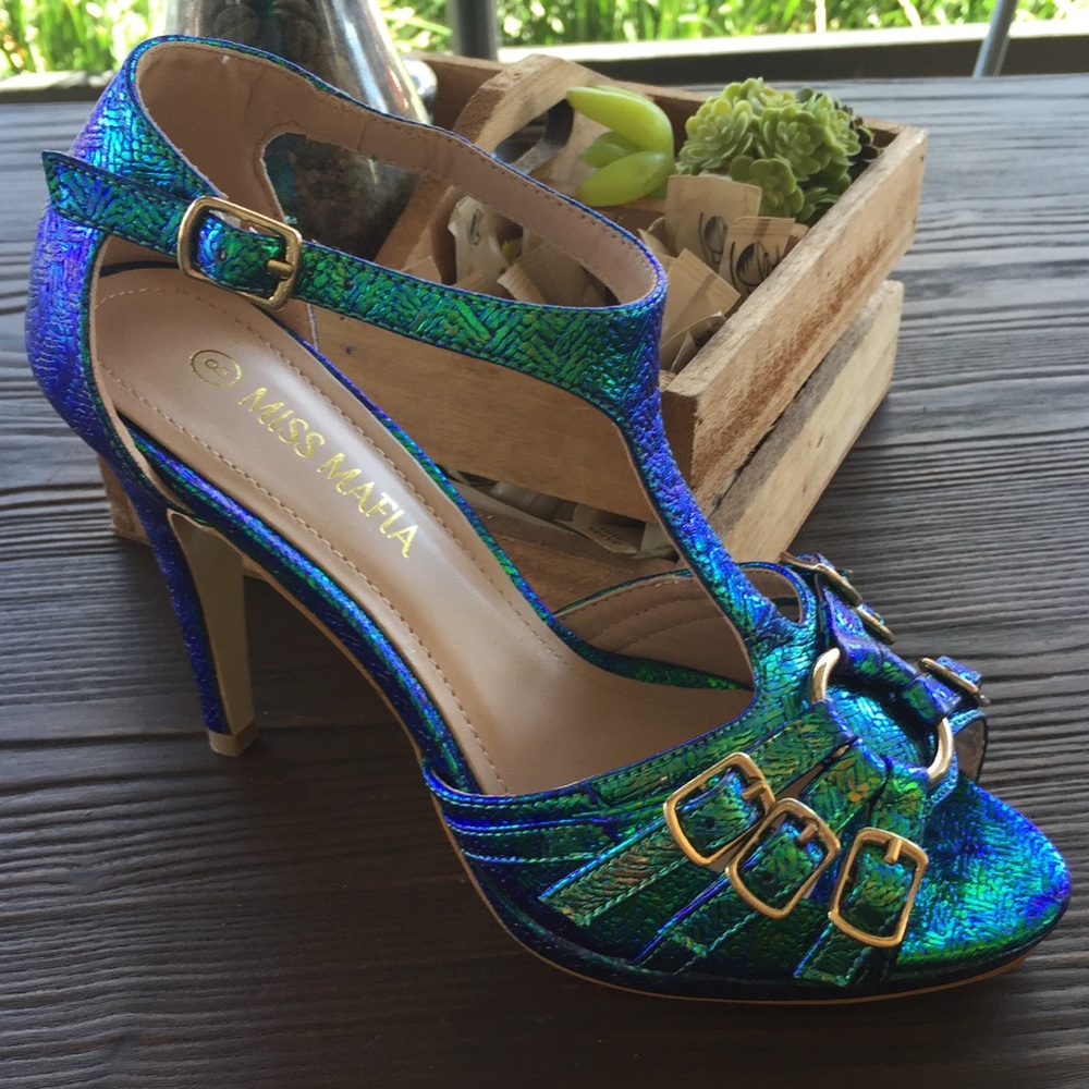 Miss mafia Mermaid Heels Size 10