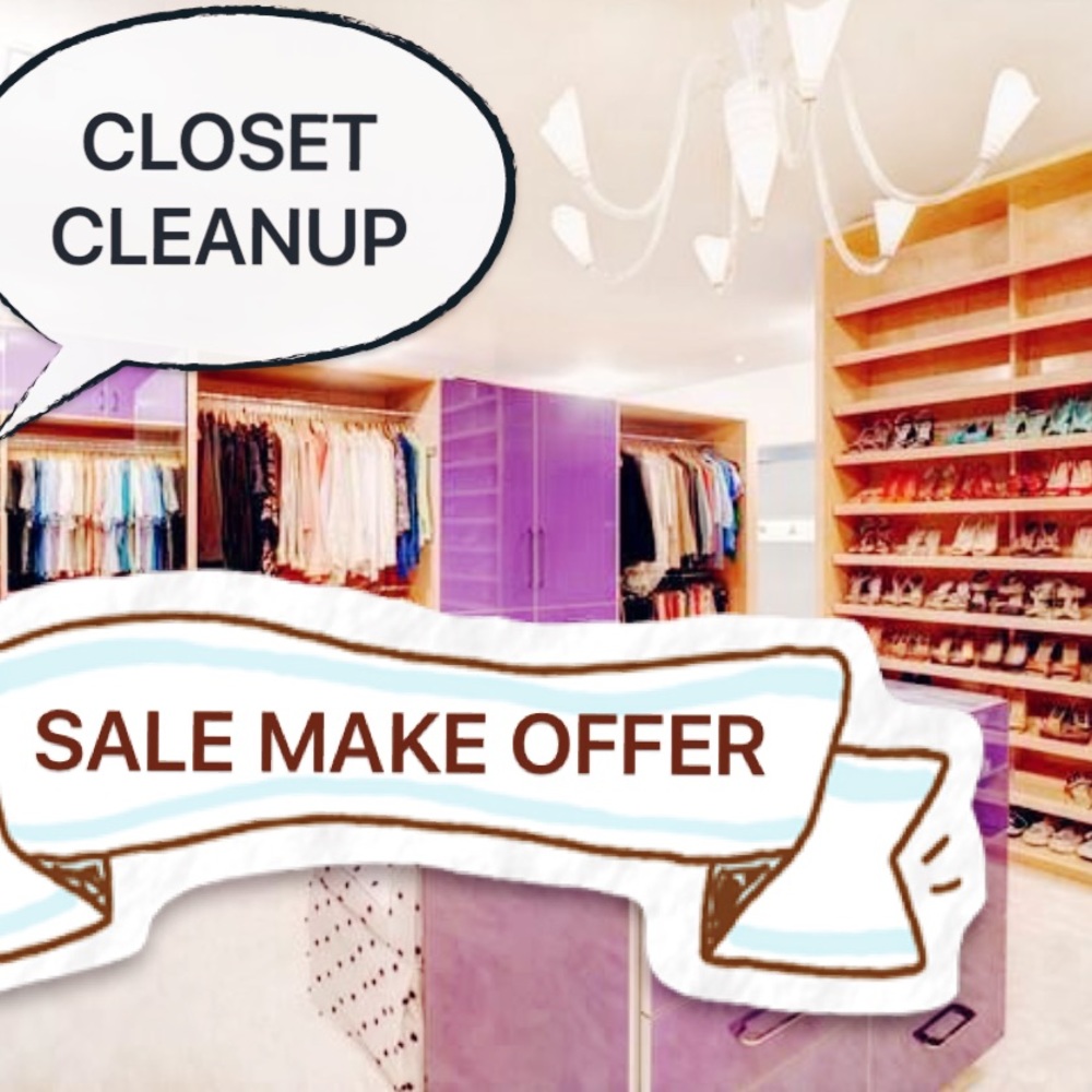 CLOSET SALE MAKE AN OFFER, I NEED TO CLEANUP TODAY