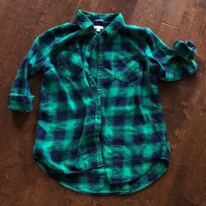 Blue/green flannel