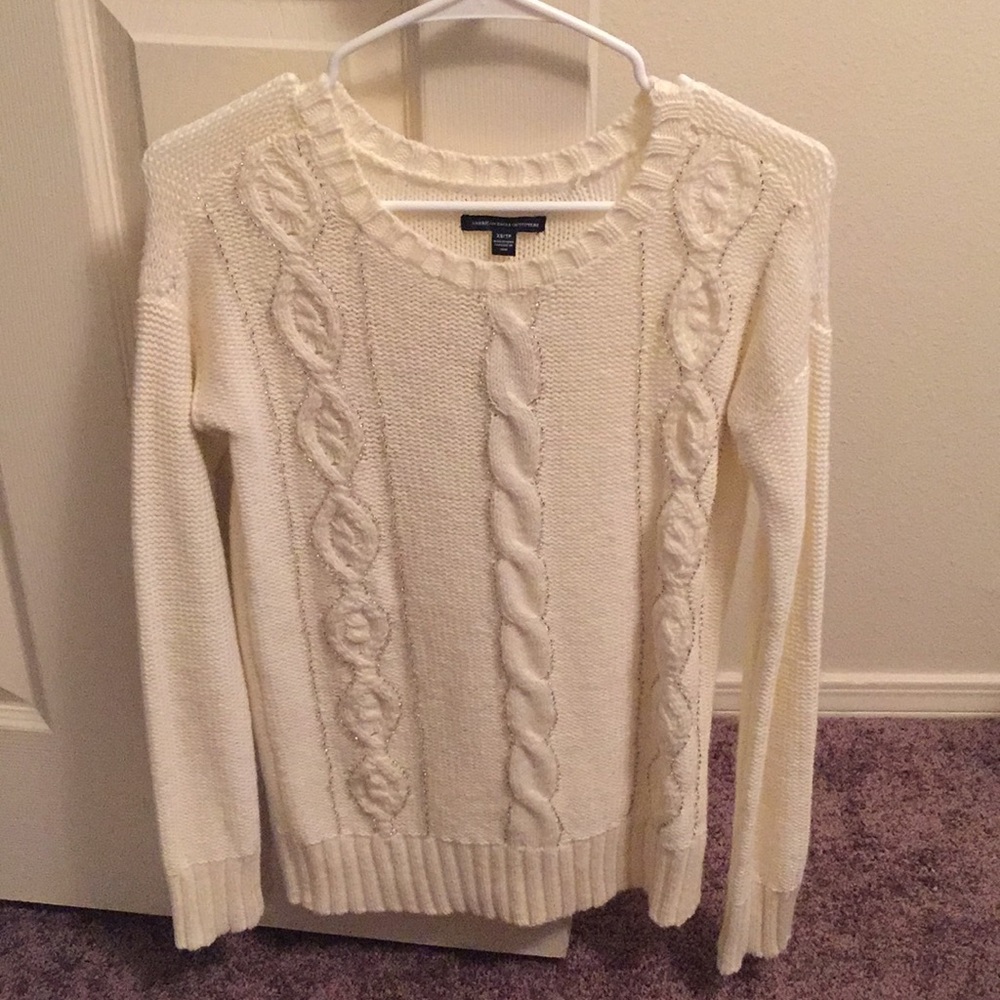 American Eagle Outfitters beaded sweater