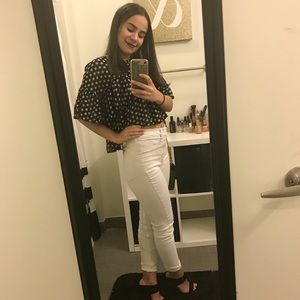 FOR BUNDLES Cute Ruffle Ruffle Polka-Dot Shirt