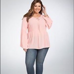Blush Baby Doll Blouse