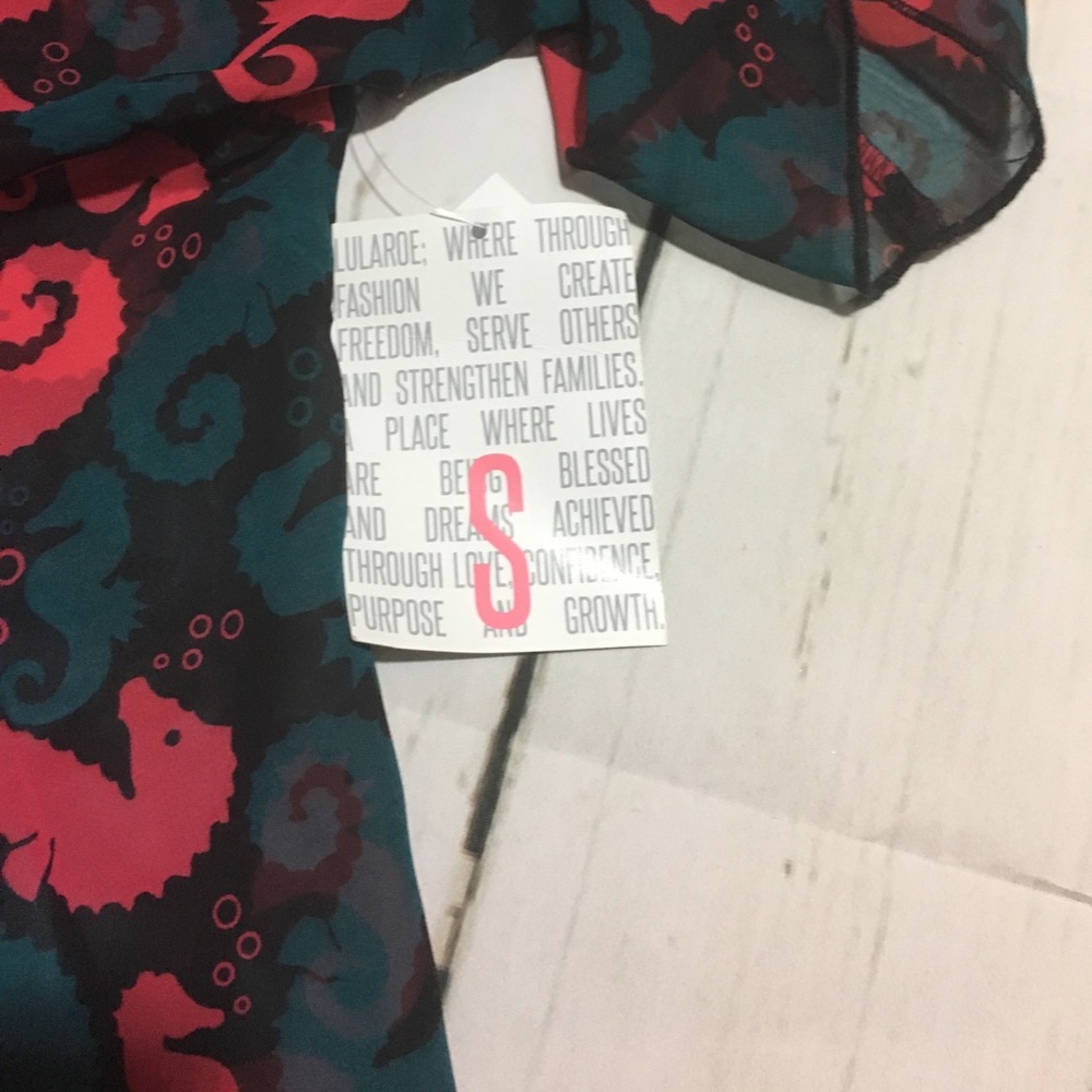 LuLaRoe Sea Horse Monroe - Picture 3 of 4