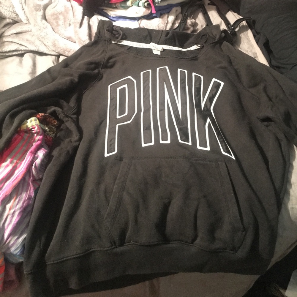 VS black hooded sweatshirt