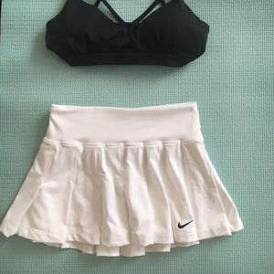 Nike White work out and tennis skirt.