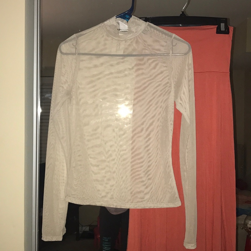 Mesh Turtleneck
