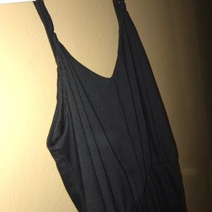 black spaghetti strap jumpsuit