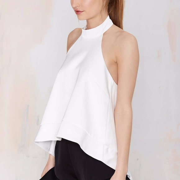 NWT Keepsake Halter Ivory Sateen Top - Picture 2 of 7