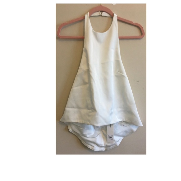 NWT Keepsake Halter Ivory Sateen Top - Picture 4 of 7