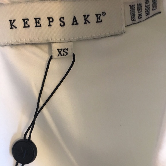 NWT Keepsake Halter Ivory Sateen Top - Picture 6 of 7