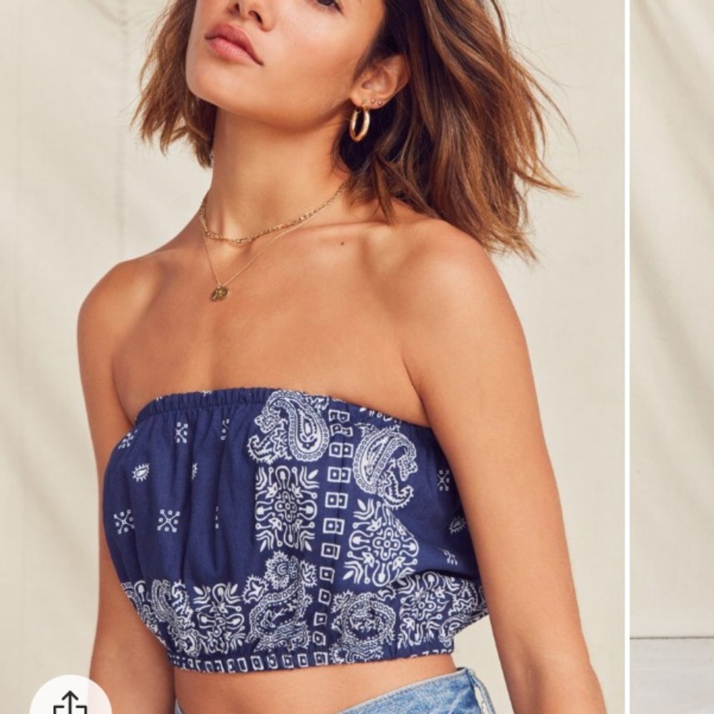 BANDANA CROP TOP WORN ONCE
