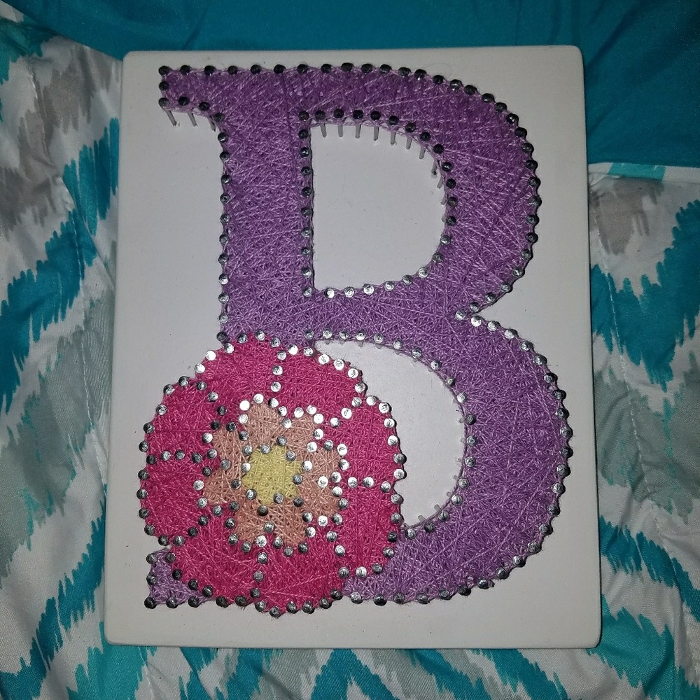 Letter B string art!