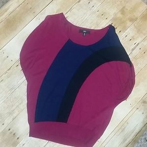 Mossimo Tunic Retro Sweater color block