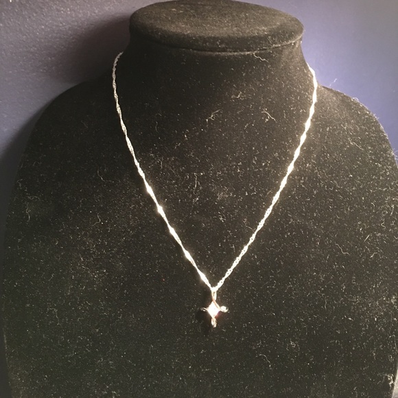 Rhinestone pendant necklace - Picture 2 of 5