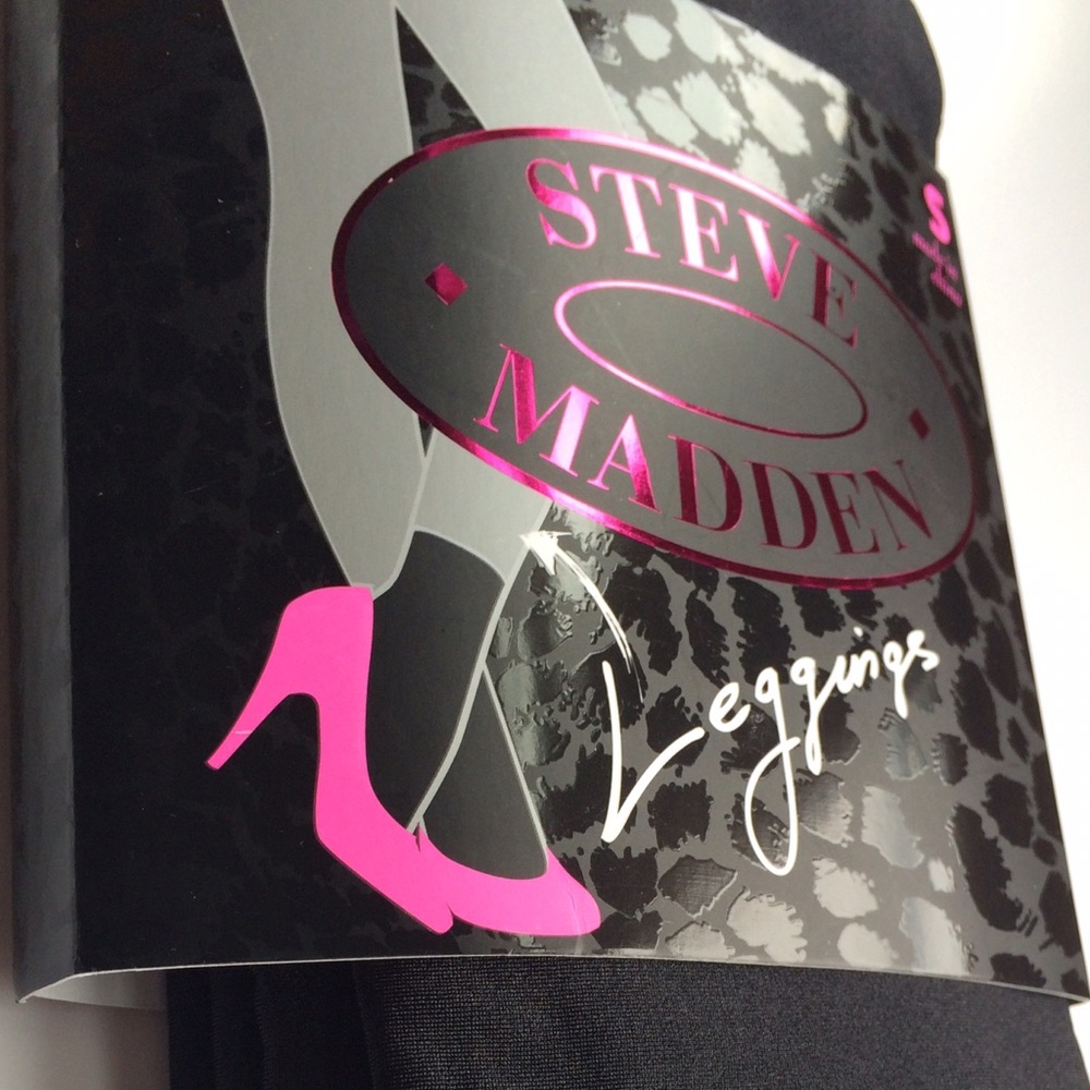 Steve Madden leggings small black NWT