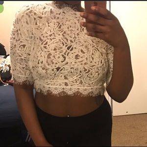 Lace crop top STILL AVAILABLE.!