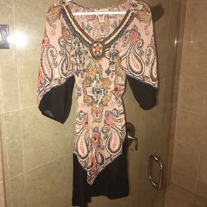 Silk intricate beading bohemian small