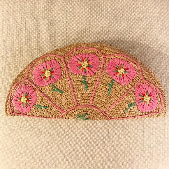 Lulu Guinness Handbags - Lulu Guinness Straw Clutch