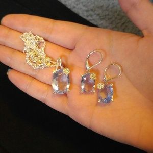 Blue Flower Necklace