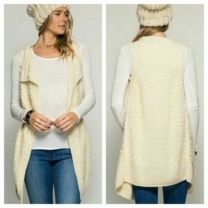 "Kara" Knit Vest Cardigan