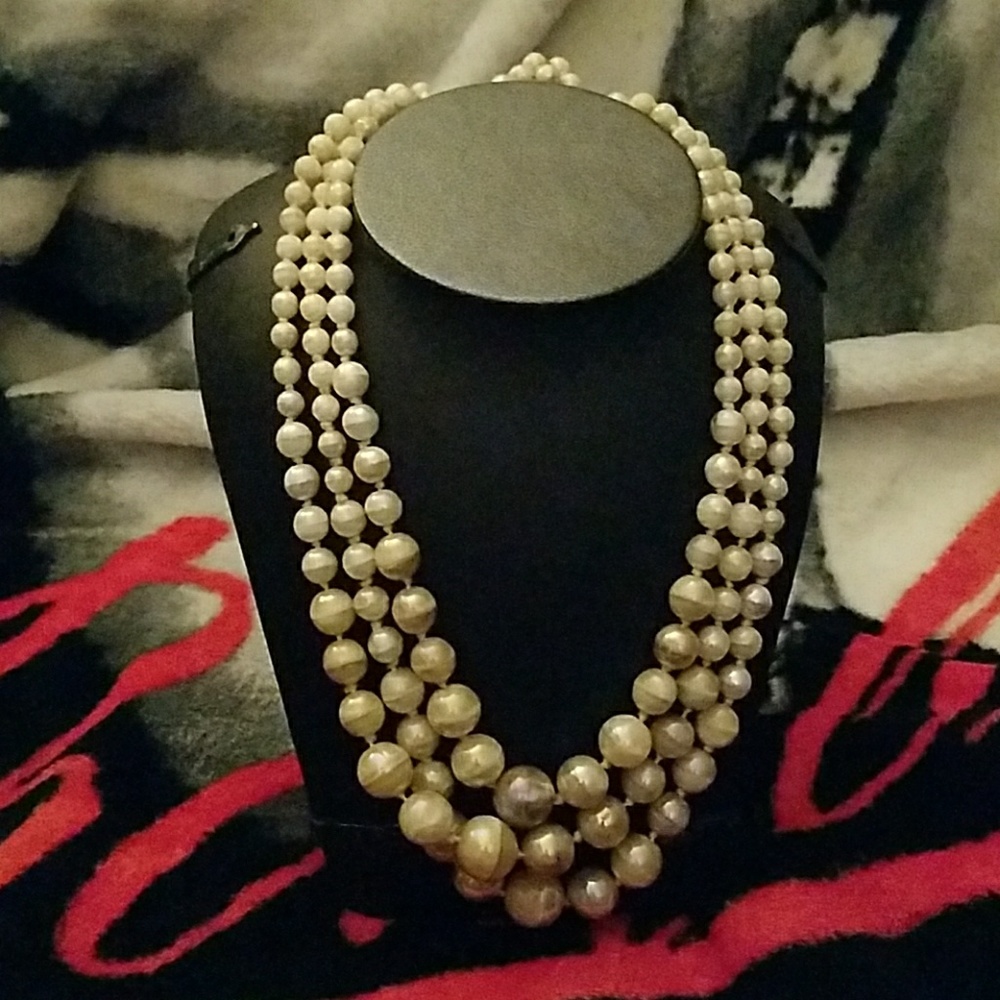 Vintage Faux Pearl Necklace