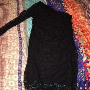 Black lace dress
