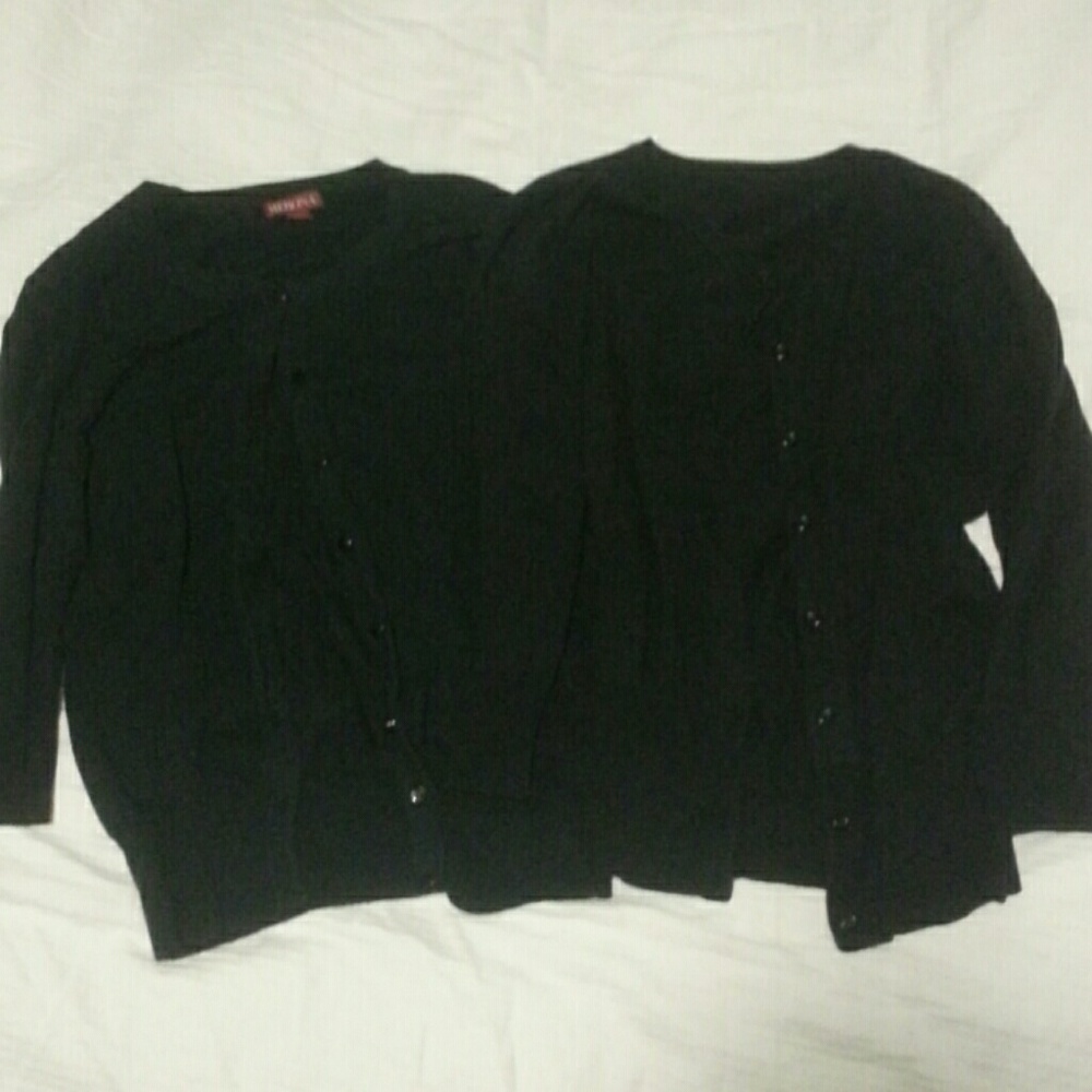 2 for $7 - 3/4 sleeved black cardigan bundle