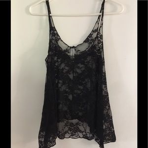 Sheer lace top
