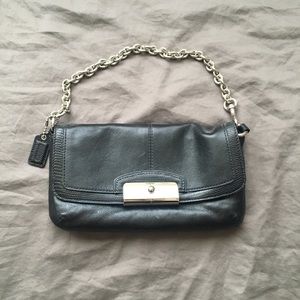 Leather Coach clutch in perfect condition!