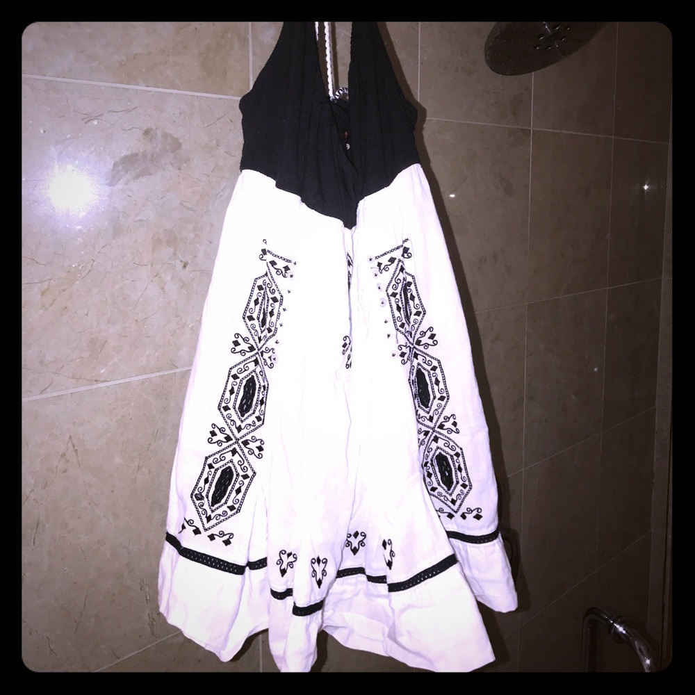 Free People top black/white bohochic 2