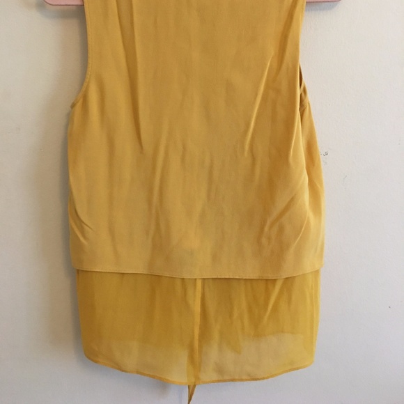 Bebe Silk Tie Front Top - Picture 2 of 3