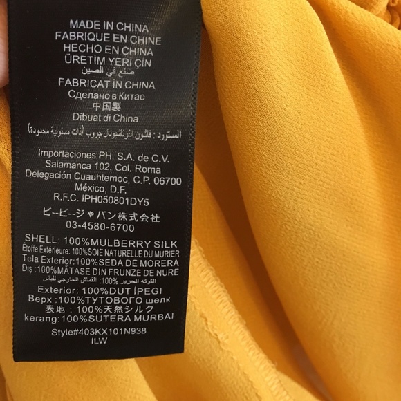 Bebe Silk Tie Front Top - Picture 3 of 3