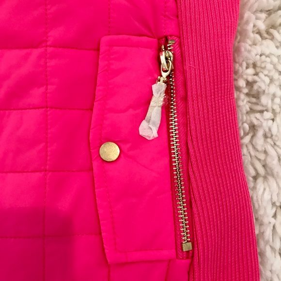 Hot Pink Quilted Puffer Vest - Picture 5 of 7