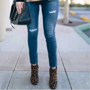 Sam Edelman Leopard Ponyhair Booties